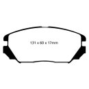 EBC Greenstuff 2000 Bremsbeläge Vorderachse ohne ABE...