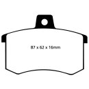 EBC Greenstuff 2000 Bremsbeläge Hinterachse mit ABE Audi 90 81, 85, B2 Stufenheck DP2370