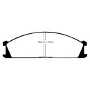 EBC Greenstuff 6000 Bremsbeläge Vorderachse ohne ABE...