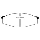 EBC Greenstuff 6000 Bremsbeläge Vorderachse ohne ABE Nissan Patrol Hardtop K160 Geländewagen geschlossen DP6445