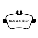 EBC Greenstuff 2000 Bremsbeläge Hinterachse ohne ABE...