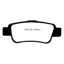 EBC Greenstuff 2000 Bremsbeläge Hinterachse mit ABE...