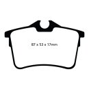 EBC Greenstuff 2000 Bremsbeläge Hinterachse ohne ABE...