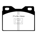 EBC Greenstuff 2000 Bremsbeläge Vorderachse ohne ABE...