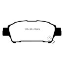 EBC Greenstuff 2000 Bremsbeläge Hinterachse ohne ABE Toyota Avensis Verso AC_ Großraumlimousine DP21401