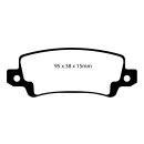 EBC Greenstuff 2000 Bremsbeläge Hinterachse mit ABE...