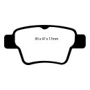 EBC Greenstuff 2000 Bremsbeläge Hinterachse mit ABE...