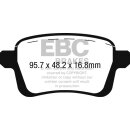 EBC Greenstuff 2000 Bremsbeläge Hinterachse ohne ABE...