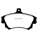 EBC Greenstuff 2000 Bremsbeläge Vorderachse mit ABE...