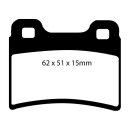 EBC Greenstuff 2000 Bremsbeläge Hinterachse ohne ABE...