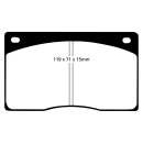 EBC Greenstuff 2000 Bremsbeläge Vorderachse ohne ABE...