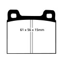 EBC Greenstuff 2000 Bremsbeläge Vorderachse mit ABE...