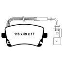 EBC Orangestuff Bremsbeläge Hinterachse Audi A4 8E5,...