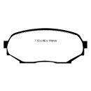 EBC Redstuff Bremsbeläge Vorderachse ohne ABE GEO Storm DP3802C