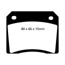 EBC Redstuff Bremsbeläge Vorderachse ohne ABE Jensen...