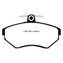 EBC Redstuff Bremsbeläge Vorderachse mit ABE VW...