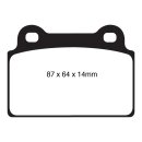 EBC Redstuff Bremsbeläge Hinterachse mit ABE...