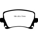 EBC Redstuff Bremsbeläge Hinterachse mit ABE Audi A4...