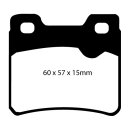 EBC Redstuff Bremsbeläge Hinterachse ohne ABE Opel...