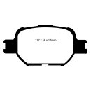 EBC Redstuff Bremsbeläge Vorderachse mit ABE Toyota...