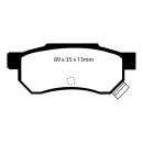 EBC Redstuff Bremsbeläge Hinterachse ohne ABE Honda CRX 2 ED, EE Coupe DP3642/2C