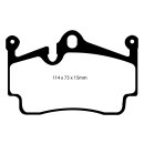 EBC Redstuff Bremsbeläge Hinterachse mit ABE Porsche Boxster 981 Cabrio DP31920C