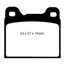 EBC Redstuff Bremsbeläge Hinterachse ohne ABE Volvo...