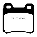 EBC Redstuff Bremsbeläge Hinterachse ohne ABE...