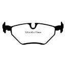 EBC Redstuff Bremsbeläge Hinterachse mit ABE BMW 3...