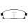 EBC Yellowstuff Bremsbeläge Vorderachse ohne ABE Nissan Quest DP41247R