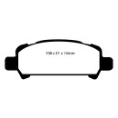 EBC Yellowstuff Bremsbeläge Hinterachse ohne ABE...