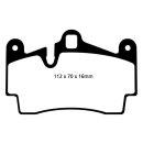 EBC Yellowstuff Bremsbeläge Hinterachse mit ABE Audi...