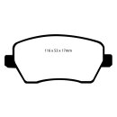 EBC Yellowstuff Bremsbeläge Hinterachse ohne ABE...