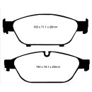 EBC Yellowstuff Bremsbeläge Vorderachse mit ABE Audi...