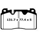 EBC Yellowstuff Bremsbeläge Vorderachse mit ABE Audi...