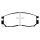 EBC Yellowstuff Bremsbeläge Vorderachse mit ABE Mitsubishi Galant 4 E3A Schrägheck DP4830R