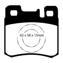 EBC Yellowstuff Bremsbeläge Hinterachse ohne ABE...