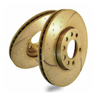 EBC Turbo Groove Disc Bemsscheiben Hinterachse mit ABE Hyundai i30 CW FD Kombi GD1579