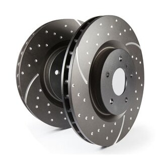EBC Turbo Groove Disc schwarz Bemsscheiben Hinterachse mit ABE BMW Z3 E36/8 Coupe GD1114