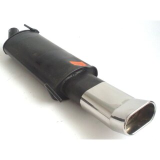 Friedrich Motorsport Sportendschalldämpfer aluminierter Stahl 921400A-x