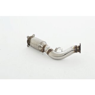 Friedrich Motorsport 76mm Downpipe mit 200 Zellen Sport-Kat. Edelstahl 981031A-X3-DPKA