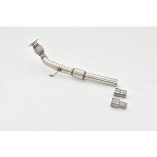 Friedrich Motorsport 76mm Downpipe mit 200 Zellen Sport-Kat. Edelstahl 982723T-DPKA