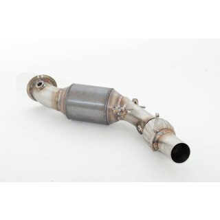 Friedrich Motorsport 76mm Downpipe mit 200 Zellen HJS Sport-Kat. Edelstahl 981365-X3-DPKAHJS