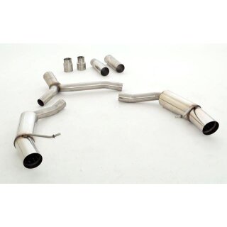 Friedrich Motorsport 76mm Duplex-Sportendschalldämpfer Audi A5 B8 Sportback Frontantrieb und Quattro 971038AVLD-X3-X