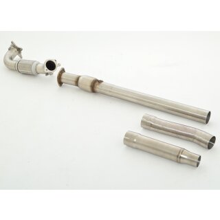 Friedrich Motorsport 76mm Downpipe mit 200 Zellen Sport-Kat. Edelstahl 981032-X3-DPKA
