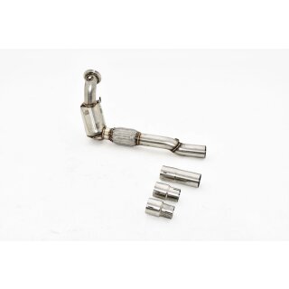 Friedrich Motorsport 63.5mm Downpipe mit Sport-Kat. Edelstahl 981102S-DPKA