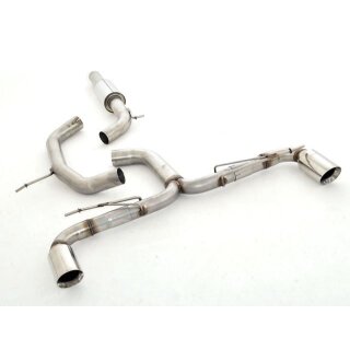 Friedrich Motorsport 76mm Duplex-Anlage VW Golf VI 991445AGL-X3-X