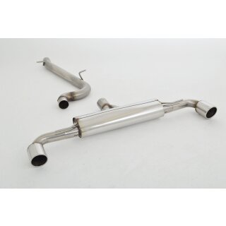 Friedrich Motorsport 76mm Duplex-Anlage Audi TT 8J Quattro 991035-X3-X
