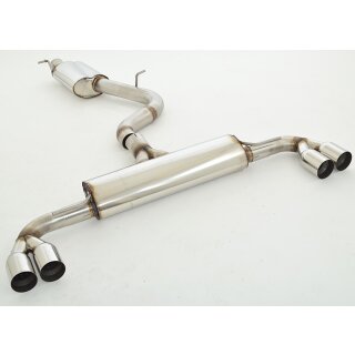 Friedrich Motorsport 76mm Duplex-Anlage Audi TT 8J Quattro 991035A-X3-X