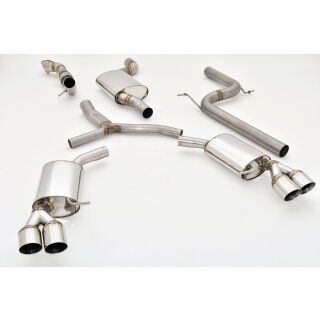 Friedrich Motorsport 76mm Duplex-Anlage Audi A4 B9 (B8/8W) Frontantrieb 991075AT-X3-X